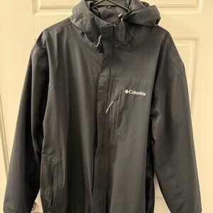 Columbia Omni-Tech Mens Jacket Black Extra Large XL